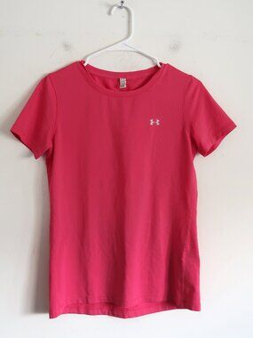 Under Armour Pink Heat Gear T-Shirt - Size XS